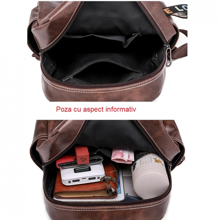 Rucsac dama, AVAMSI, 3191, Negru, 30x25x11 cm [8]