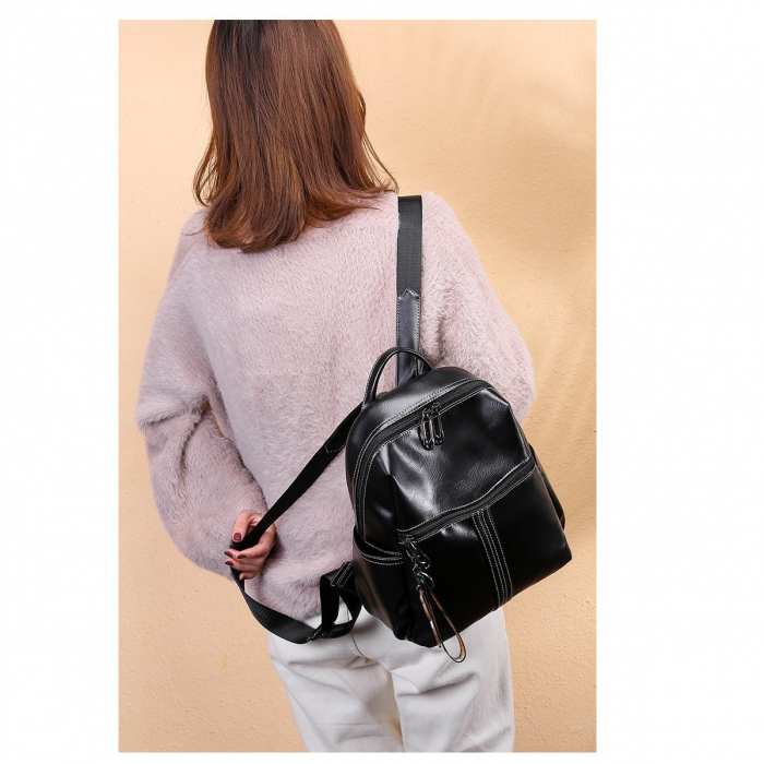 Rucsac dama, AVAMSI, 3191, Negru, 30x25x11 cm [3]
