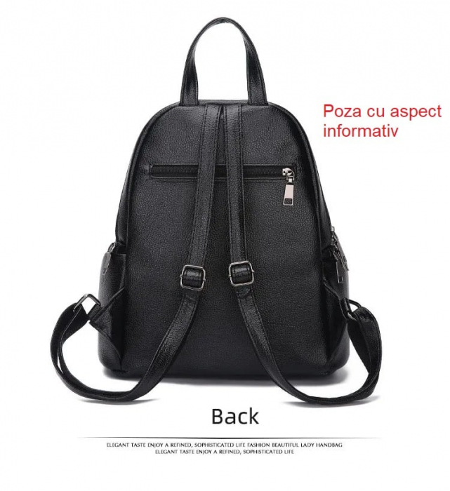 Rucsac dama AVAMSI BS-6701-2, Rosu, 30x35x14 cm [5]