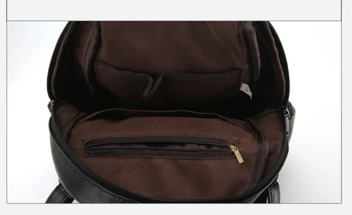 Rucsac dama AVAMSI BS-6701, Negru,  30x35x14 cm [8]