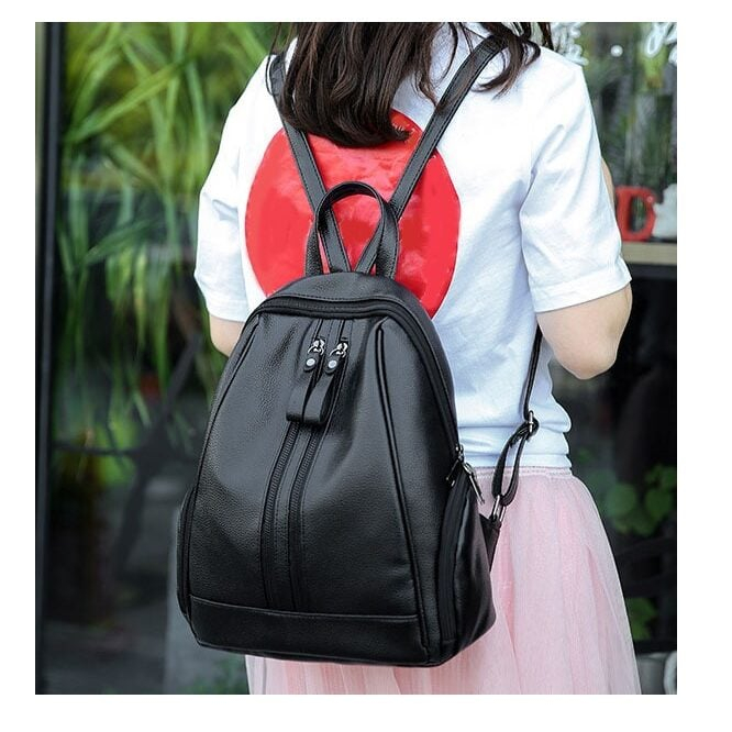Rucsac dama AVAMSI BS-6701, Negru,  30x35x14 cm [2]