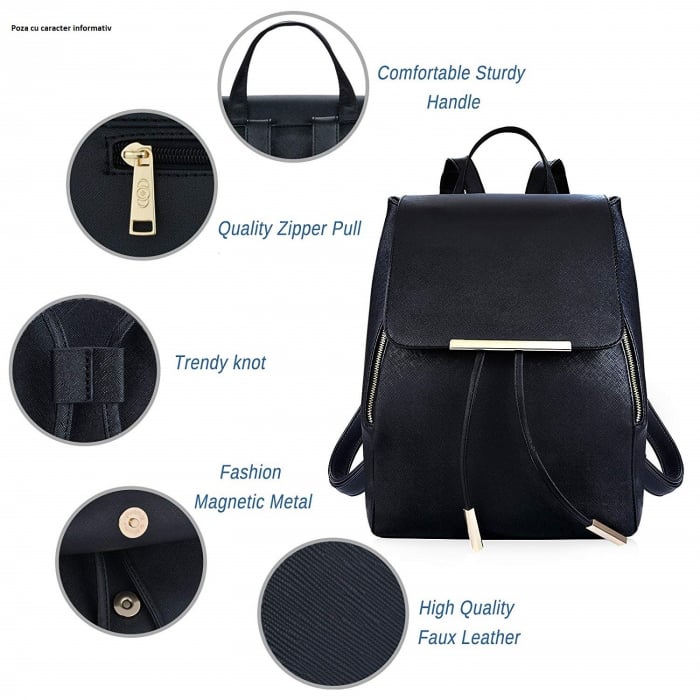 Rucsac Dama AVAMSI, BS-8853, Albastru, 30X24X16 cm [3]