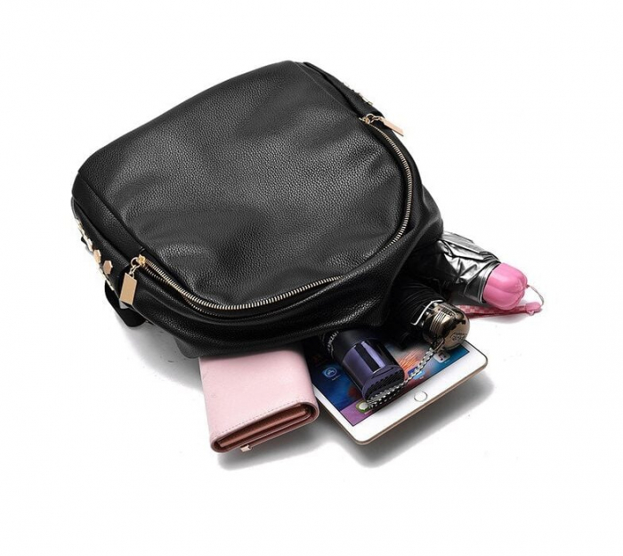 Rucsac dama, AVAMSI, BS-8895, Negru, 31x29x15 cm [4]