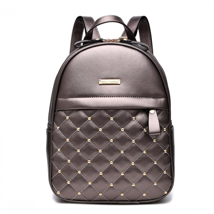 Rucsac dama, AVAMSI, BS-8974, Bronz, 28x22x13 cm [1]