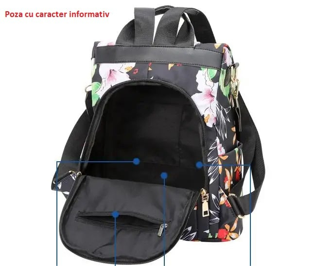 Rucsac dama AVAMSI FS-665, 33x30x13 cm [4]