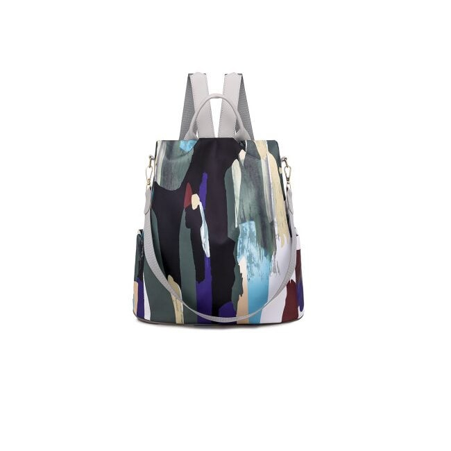 Rucsac dama AVAMSI NN-9929, Gri-Multicolor, 33x31x12 cm [1]