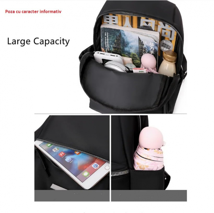 Rucsac dama AVAMSI XL-9929, Rosu ,34X26X12 cm [3]