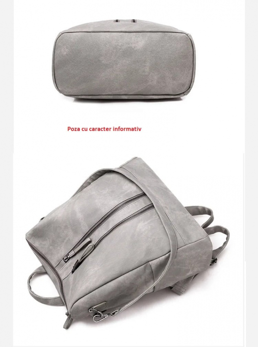 Rucsac dama, AVAMSI, ZLD-0291, Negru,  31x30x15 cm [6]