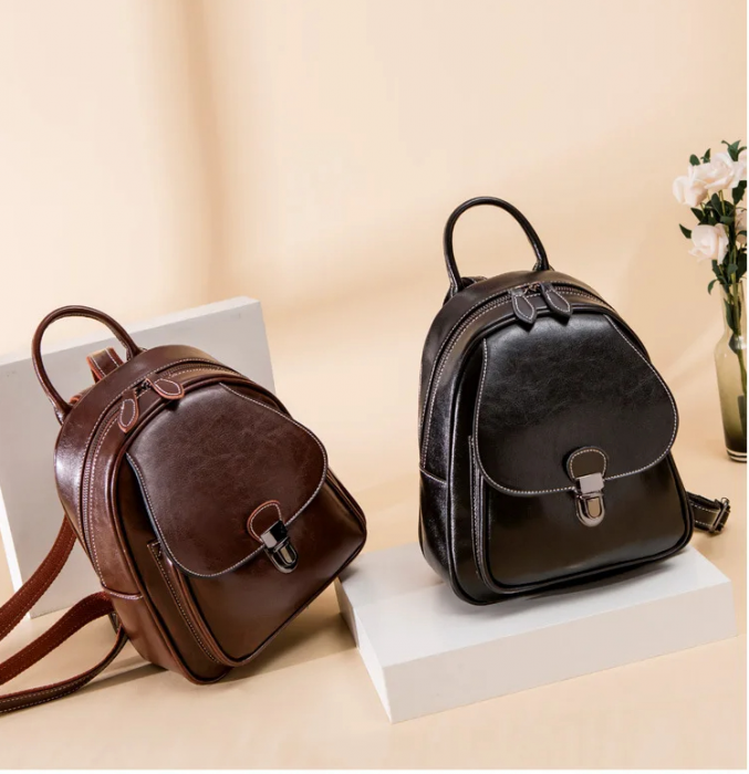 Rucsac dama, Celine Noir, 5039, Negru, 27x22x9.5 cm [7]
