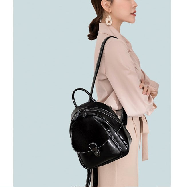 Rucsac dama, Celine Noir, 5039, Negru, 27x22x9.5 cm [3]