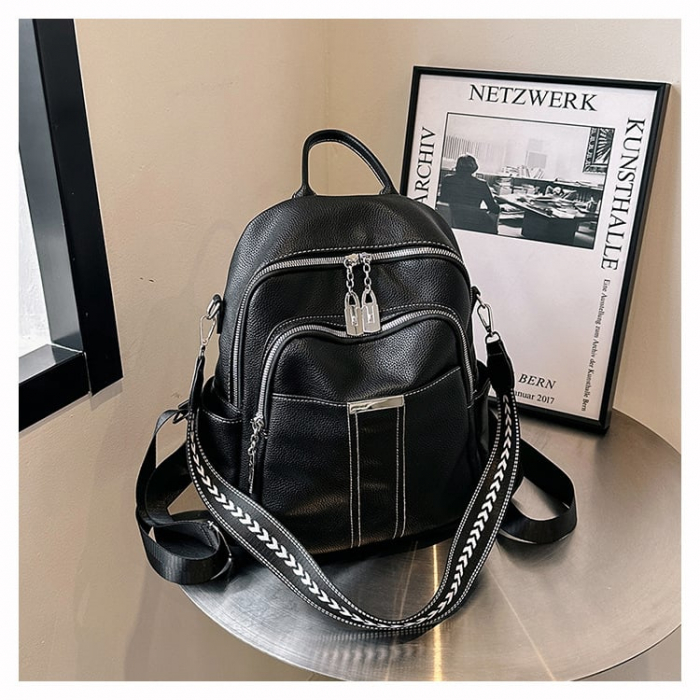 Rucsac dama, Cleo, 5415 Negru 30x23x17 cm [2]