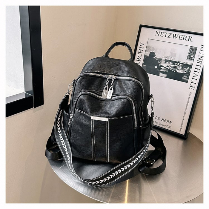 Rucsac dama, Cleo, 5415 Negru 30x23x17 cm [3]