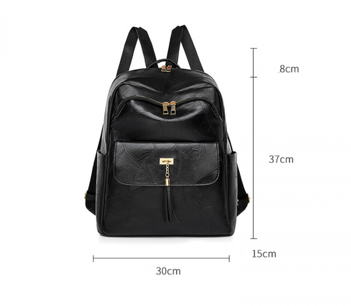 Rucsac dama, Didi, RD782, Negru, 37x30x15 cm [6]