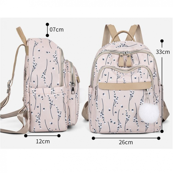 Rucsac dama, Eda WB16, 33x26x12 cm [6]