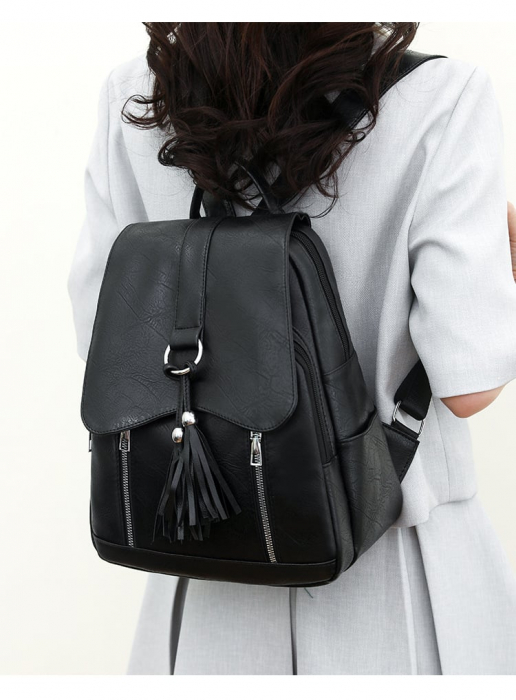 Rucsac dama, Esmeralda, RD776, Negru, 34x26x16 [5]