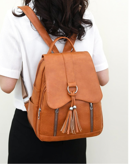 Rucsac dama, Esmeralda, RD776, Negru, 34x26x16 [4]