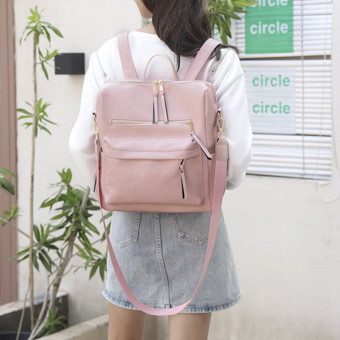 Rucsac dama, Gabriela, RD729, Negru,  32x31x14 cm [8]