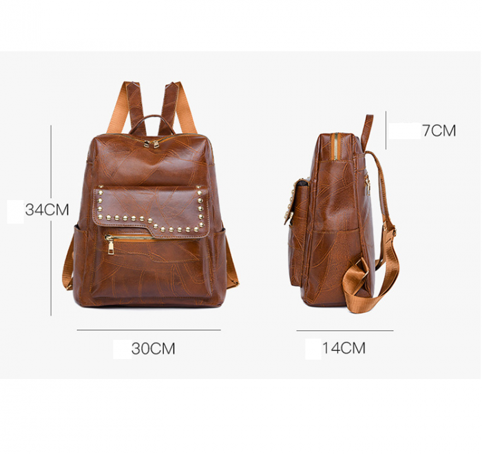 Rucsac dama, Isadora, 5016, Negru, 34x30x14 cm [2]
