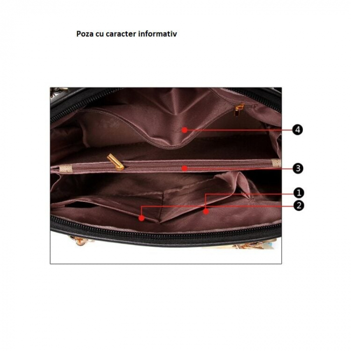 Rucsac dama, Joplin, 4895, Rosu, 32x23x12 cm [3]