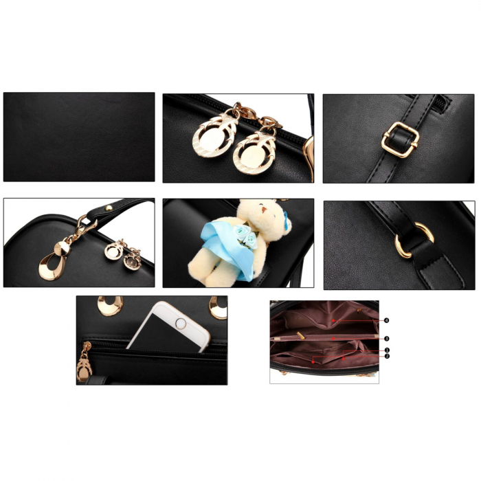 Rucsac dama, Joplin, 880, Negru, 32x23x12 cm [6]