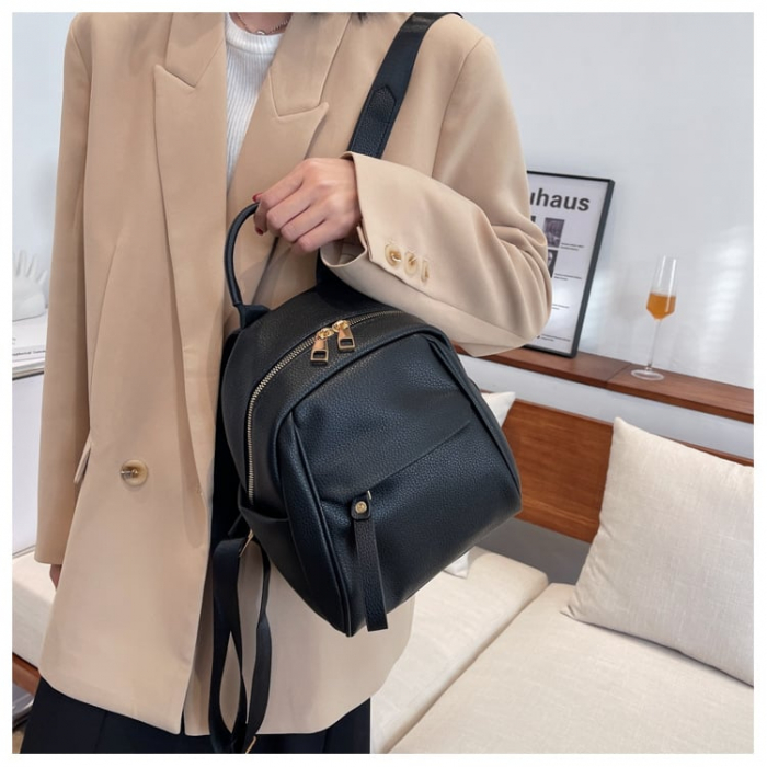Rucsac dama, Kira 7263, Negru 28x22x12cm [3]