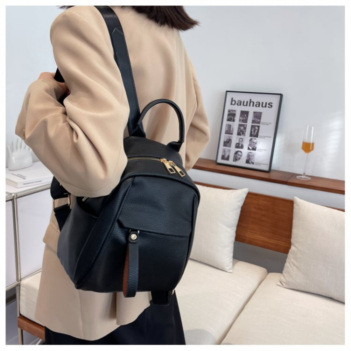 Rucsac dama, Kira 7263, Negru 28x22x12cm [2]