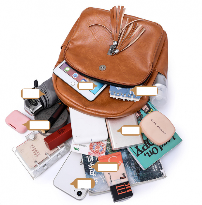 Rucsac dama, Larisa, RD737, Negru, 32x26x13 cm [7]