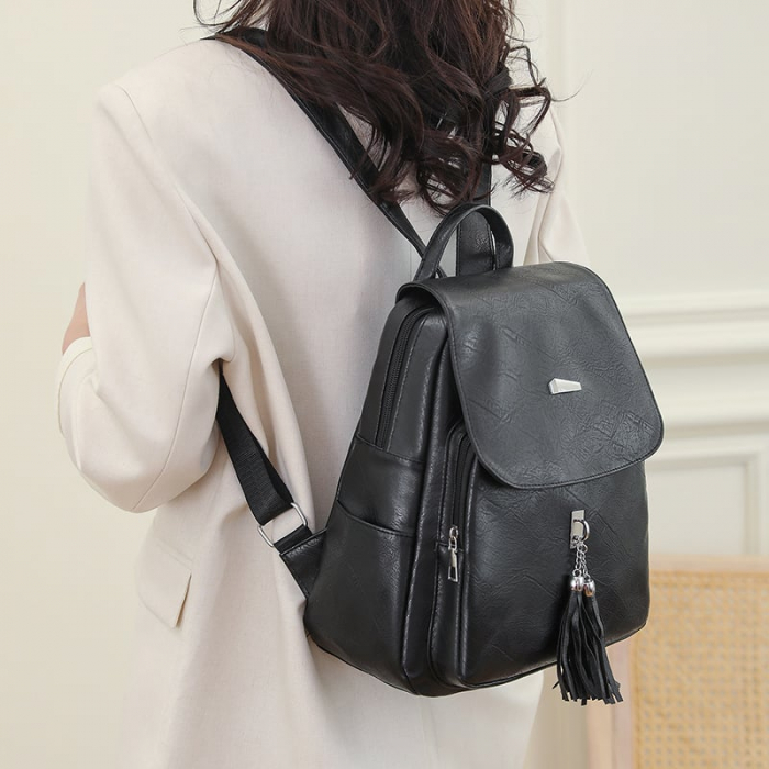 Rucsac dama, Larisa, RD737, Negru, 32x26x13 cm [4]