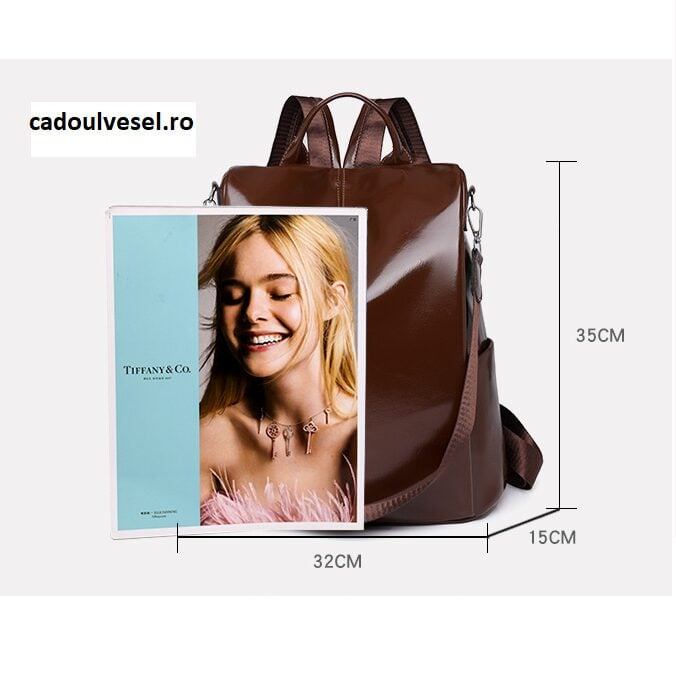 Rucsac dama, Lora 7208, 35x32x15 cm [2]