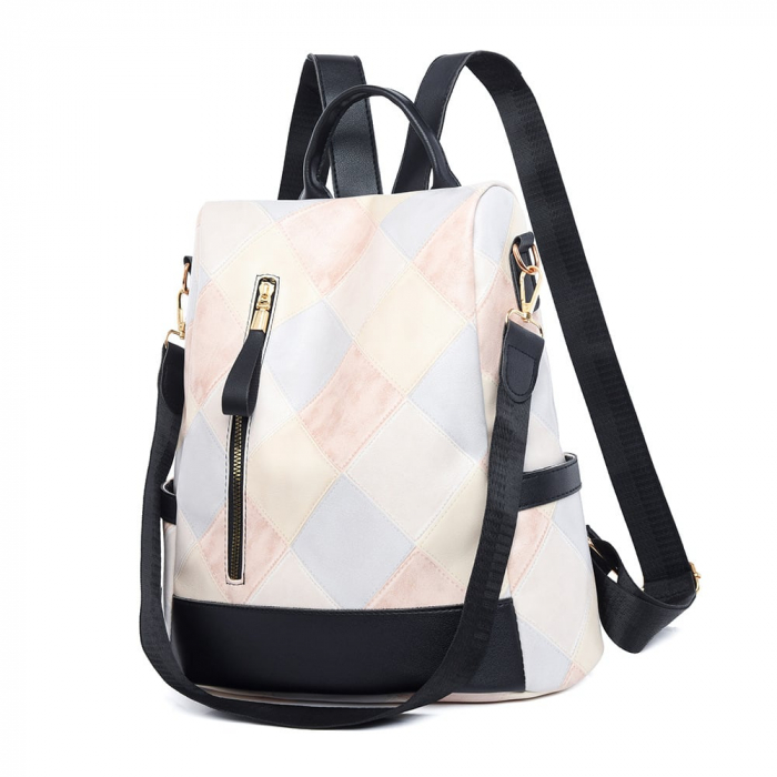 Rucsac dama, Paula, RD735, Alb, 32x32x14 cm [5]