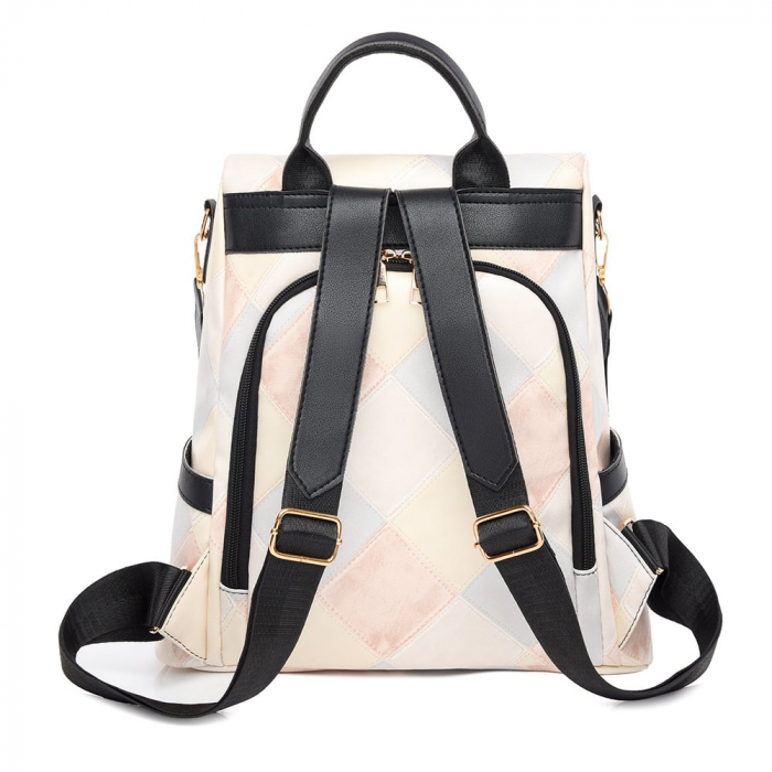 Rucsac dama, Paula, RD735, Alb, 32x32x14 cm [7]