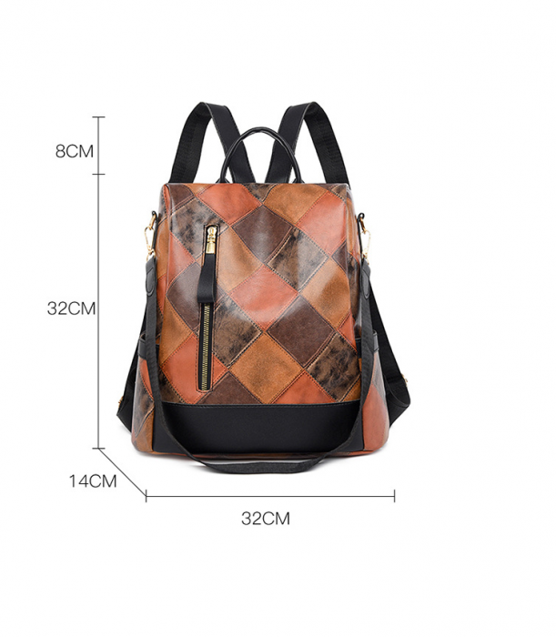Rucsac dama, Paula, RD735, Alb, 32x32x14 cm [5]