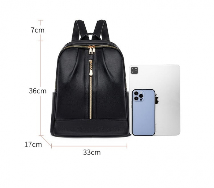 Rucsac dama Rose, 5417, Negru, 36x33x17 cm [4]