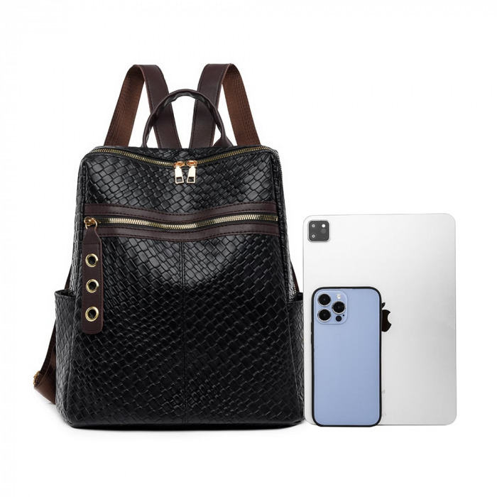 Rucsac dama, Sia, RD774, Negru, 33x30x15 cm [2]