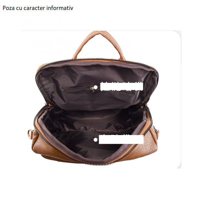 Rucsac dama, Vera, RD727, Negru, 36x32x15 cm [7]
