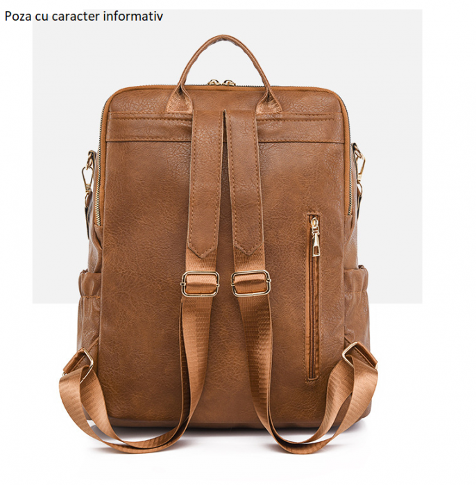 Rucsac dama, Vera, RD727, Negru, 36x32x15 cm [10]