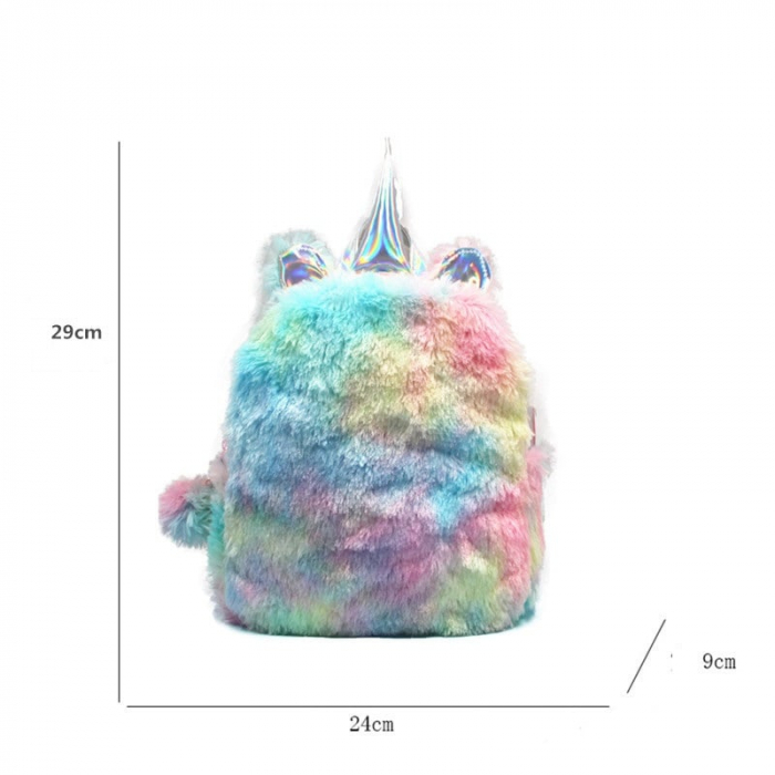 Rucsac mic pentru copii, elevi, AVAMSI, AYM-MRSB cu puf, Roz, 29X24X9 cm [6]