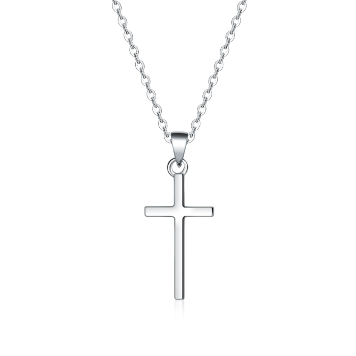 Cadoul Ideal Fiu Pentru Absolvire LD750P-  Colier cu Pandantiv cruce din argint 925, Pacea sufletului, placat cu rodiu, Cutie Elegantă și Mesaj [4]
