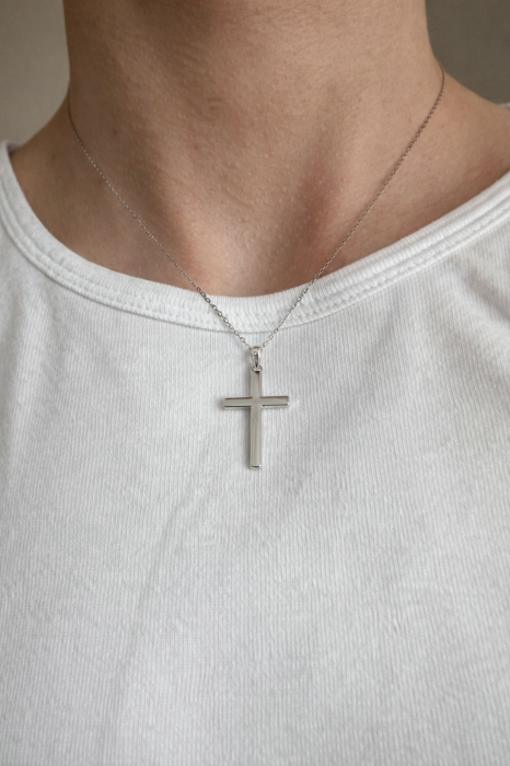 Set Cadou Iubit – Colier cu pandativ cruce din argint 925, Pacea sufletului, placat cu rodiu, Cutie Elegantă și Felicitare Personalizată [5]