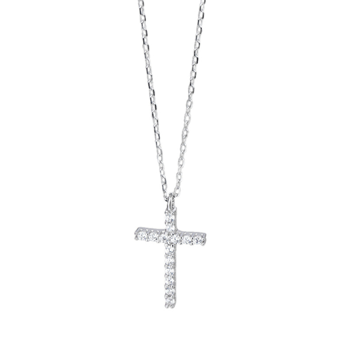 Set Cadou Mamă – Colier cu Pandativ cruce din Argint 925 placat cu rodiu, Divine Cross, Cutie Elegantă și Felicitare Personalizată [2]