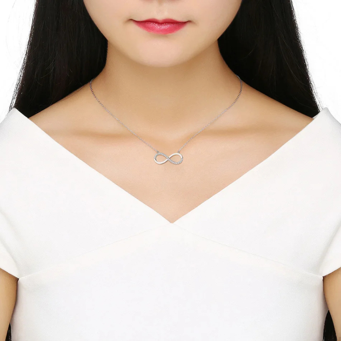 Set Cadou Noră – Colier cu Pandativ Taina Infinitului din Argint 925 placat cu rodiu, Cutie Elegantă și Felicitare Personalizată [3]