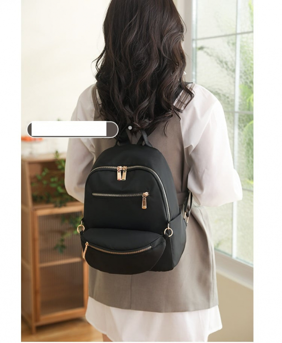 Set Rucsac si Borseta dama Panama, 5414, Negru, 33x13x25 cm [17]