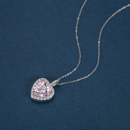 Set Cadou Prietenă -Colier cu Pandativ Perla Roz din Argint 925 placat cu rodiu, Cutie Elegantă și Felicitare Personalizată [4]