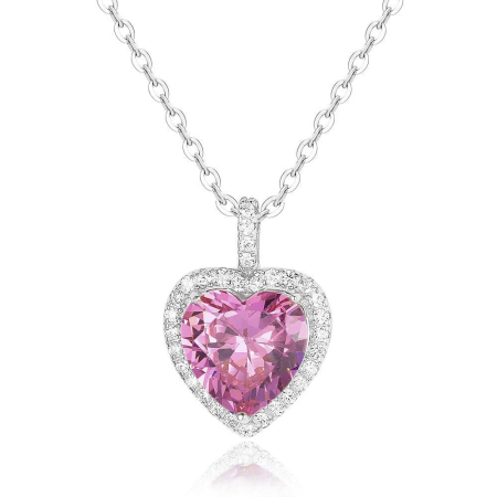 Set Cadou Iubita LD751O– Colier cu Pandativ Perla Roz din Argint 925 placat cu rodiu, Cutie Elegantă și Felicitare Personalizată [1]