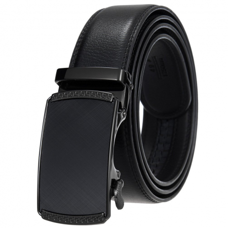 Curea barbati, Billy CB2921, Piele naturala cu inchidere automata, Negru, 3.5x125cm [0]