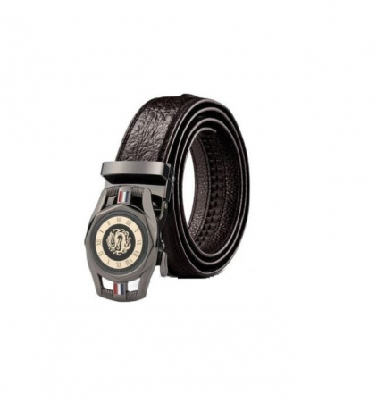 Curea barbati, Hayden CB4613, Piele naturala cu inchidere automata, Negru, 3.5x125cm [0]