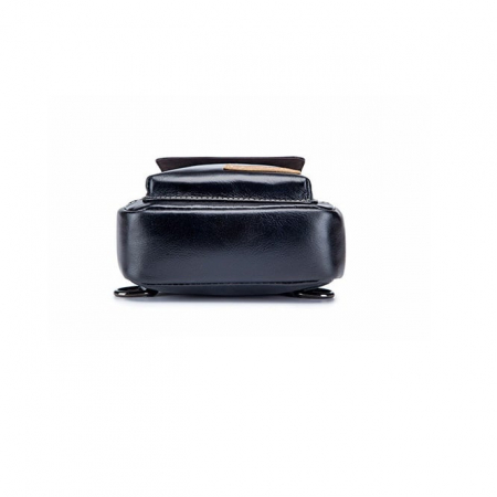 Geanta barbati, Charles GB5512, Piele Naturala, Negru, 24x17x8 cm [2]