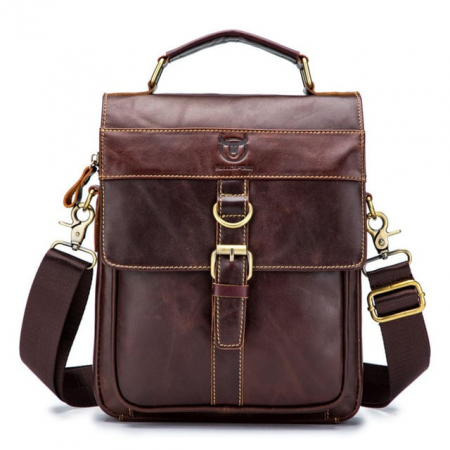 Geanta barbati, Harrison GB7734, Piele Naturala, Cafeniu 27.5x23x9 cm [1]