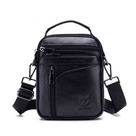 Geanta barbati, Henry GB7687, Piele Naturala, Negru, 23x18x7.5cm [0]