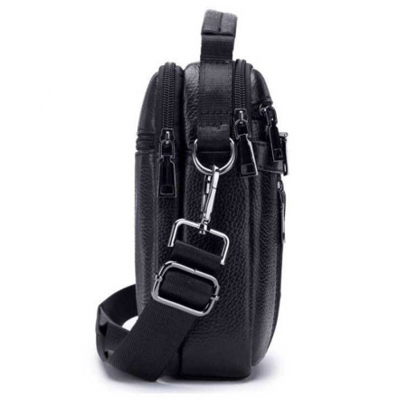 Geanta barbati, Henry GB7687, Piele Naturala, Negru, 23x18x7.5cm [12]